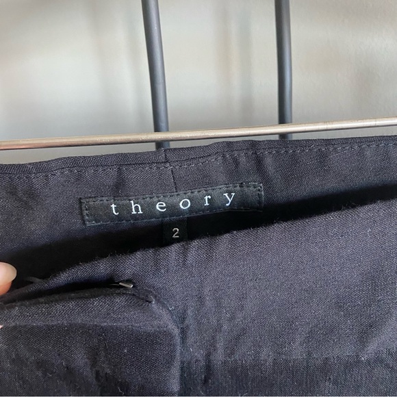 NEW Theory women’s linen pants size 2 - Picture 3 of 6